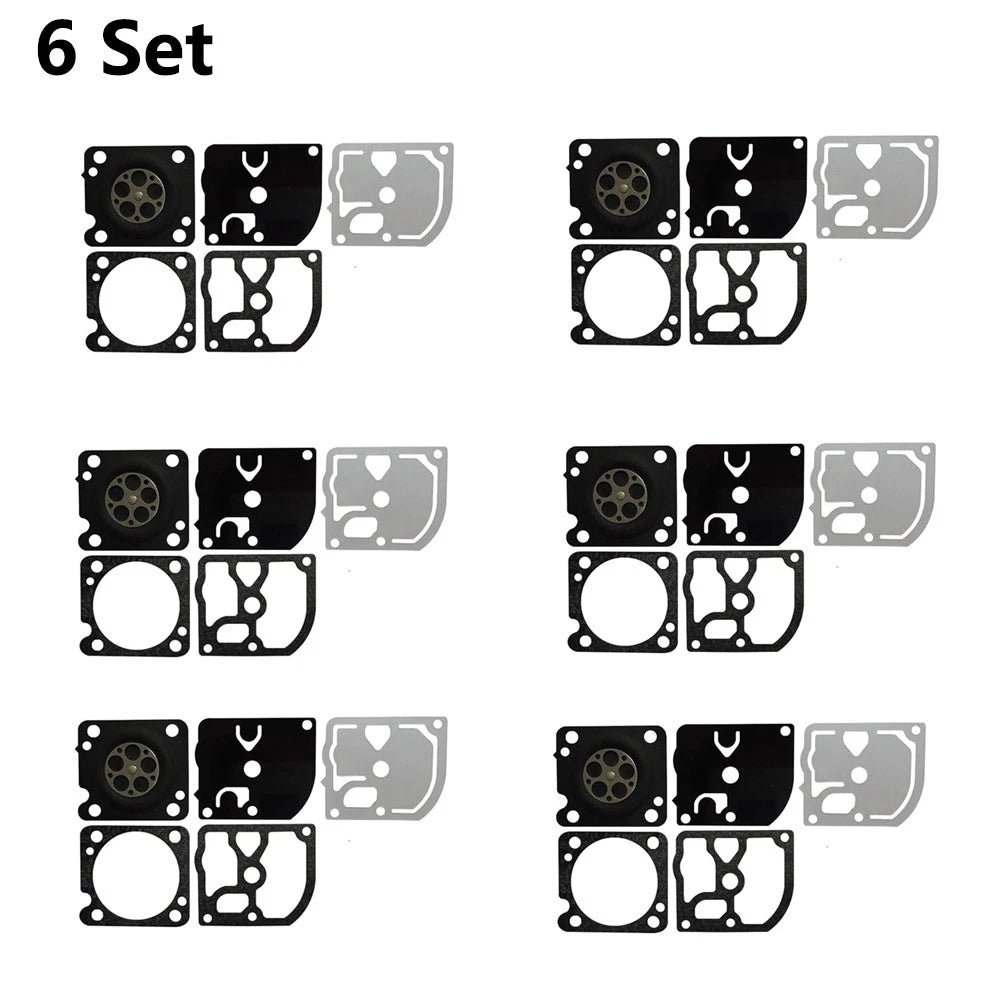 Set of 6 Carburetor Gasket Kits for ZAMA GND-105 C1M-EL44 Chainsaw