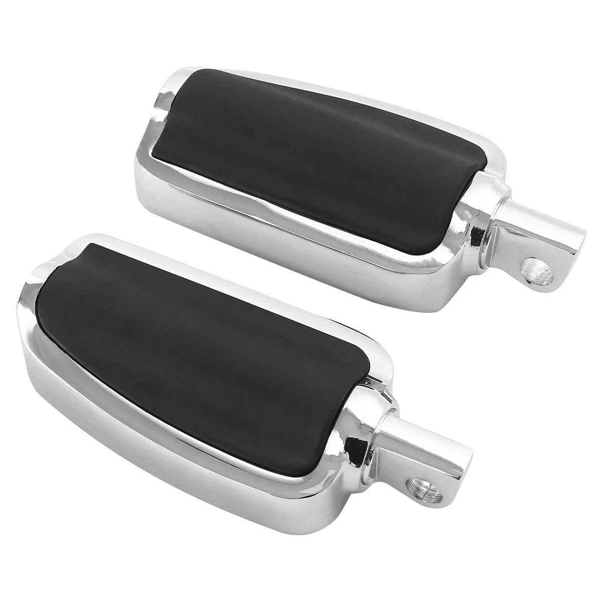 10mm Male Mount Footpegs for Harley Touring Road Electra Glide (Chrome)