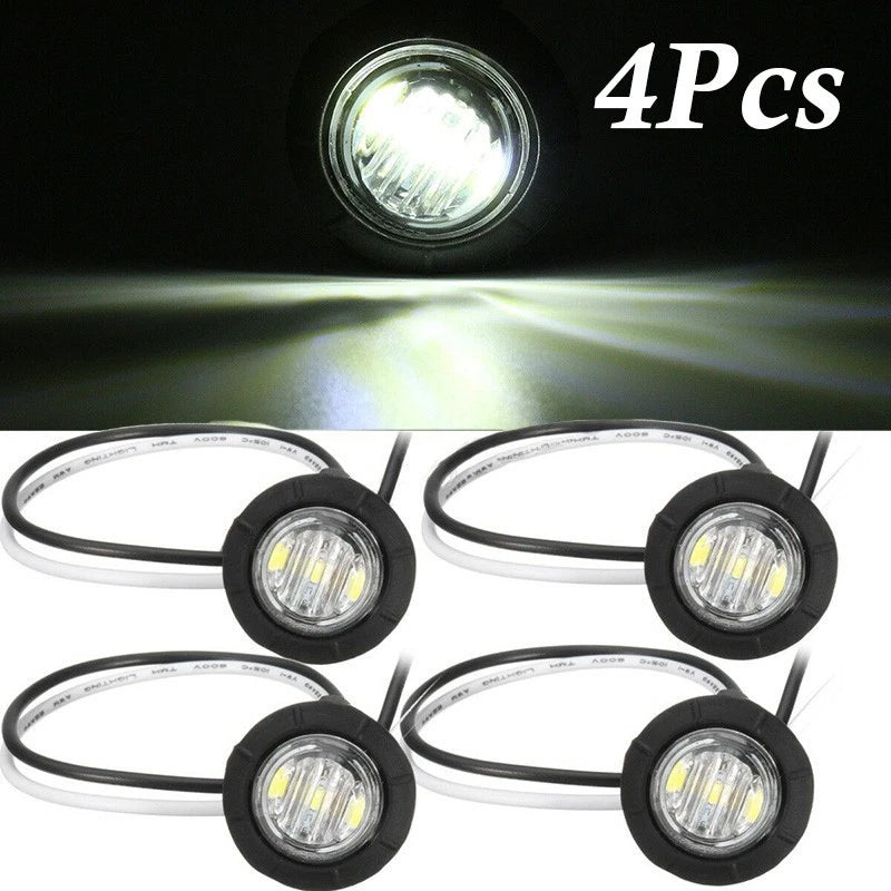 Set of 4 Round Side Marker Lights for MINI (3 LED)