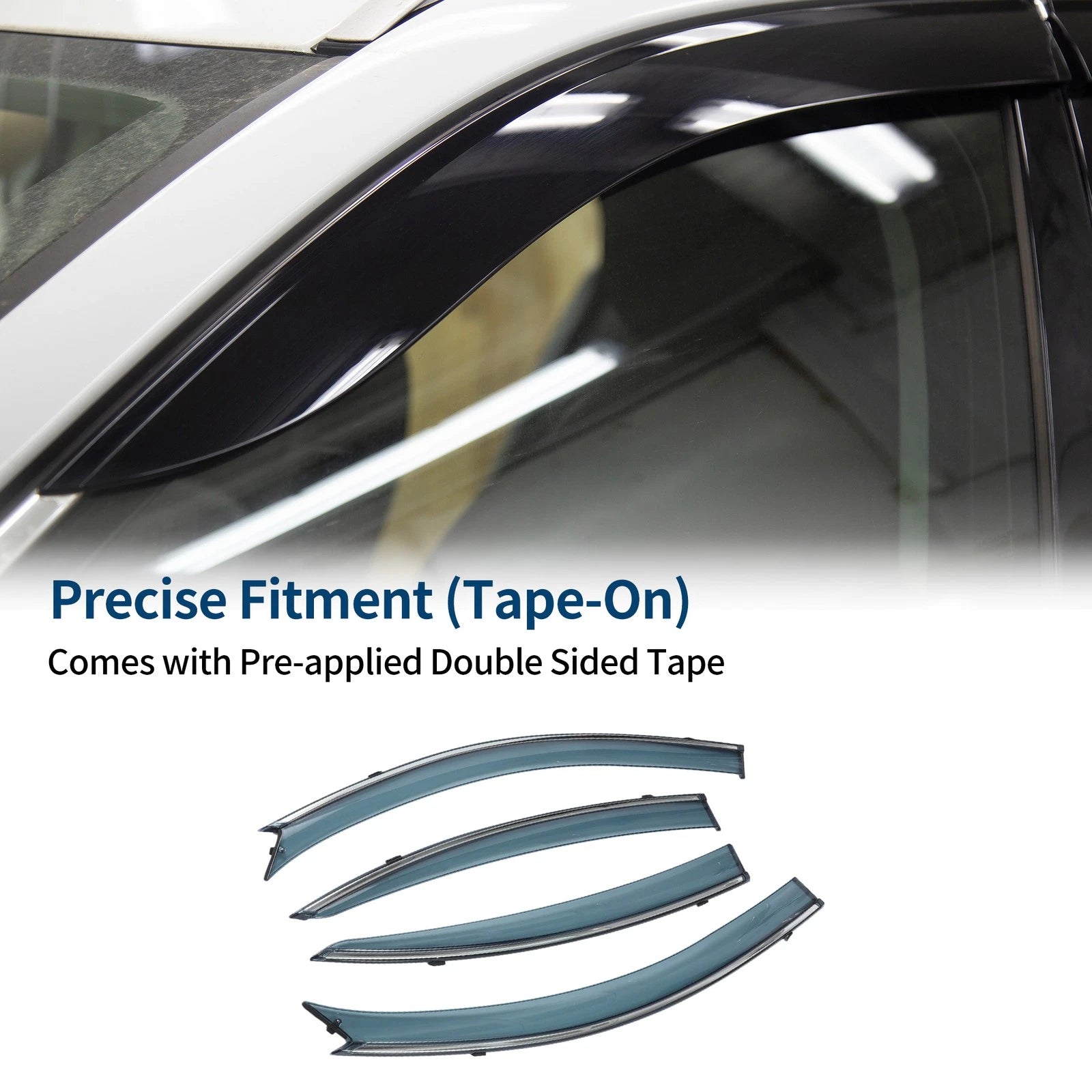Window Deflectors Side Vent Visors 1 Set for Mazda 3 Sedan (2004–2009)
