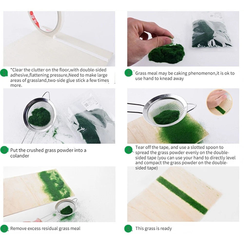 Artificial Grass Powder for Model Railway Diorama (3mm)