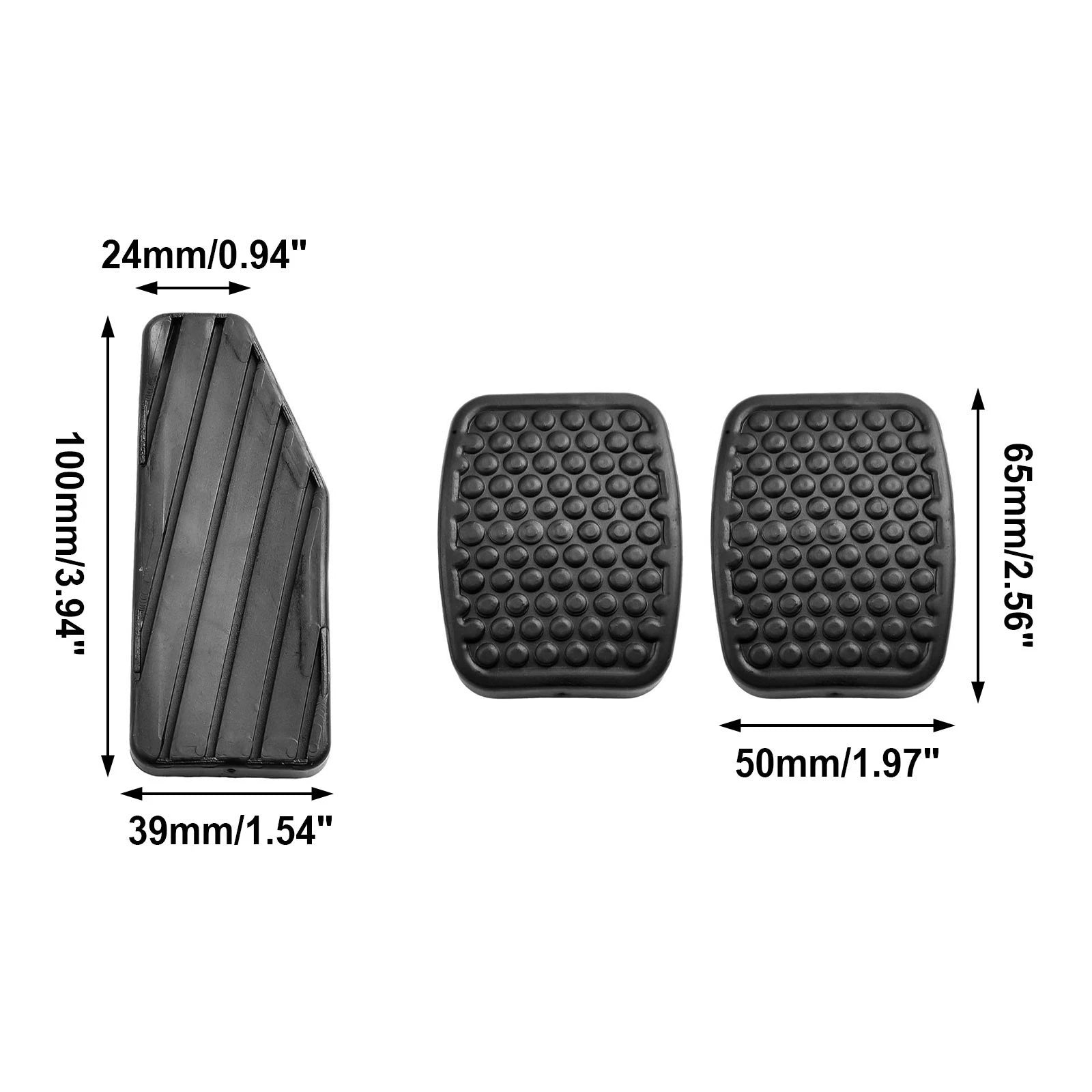3X Accelerator Pedal Pad Covers for Car (Non-slip)
