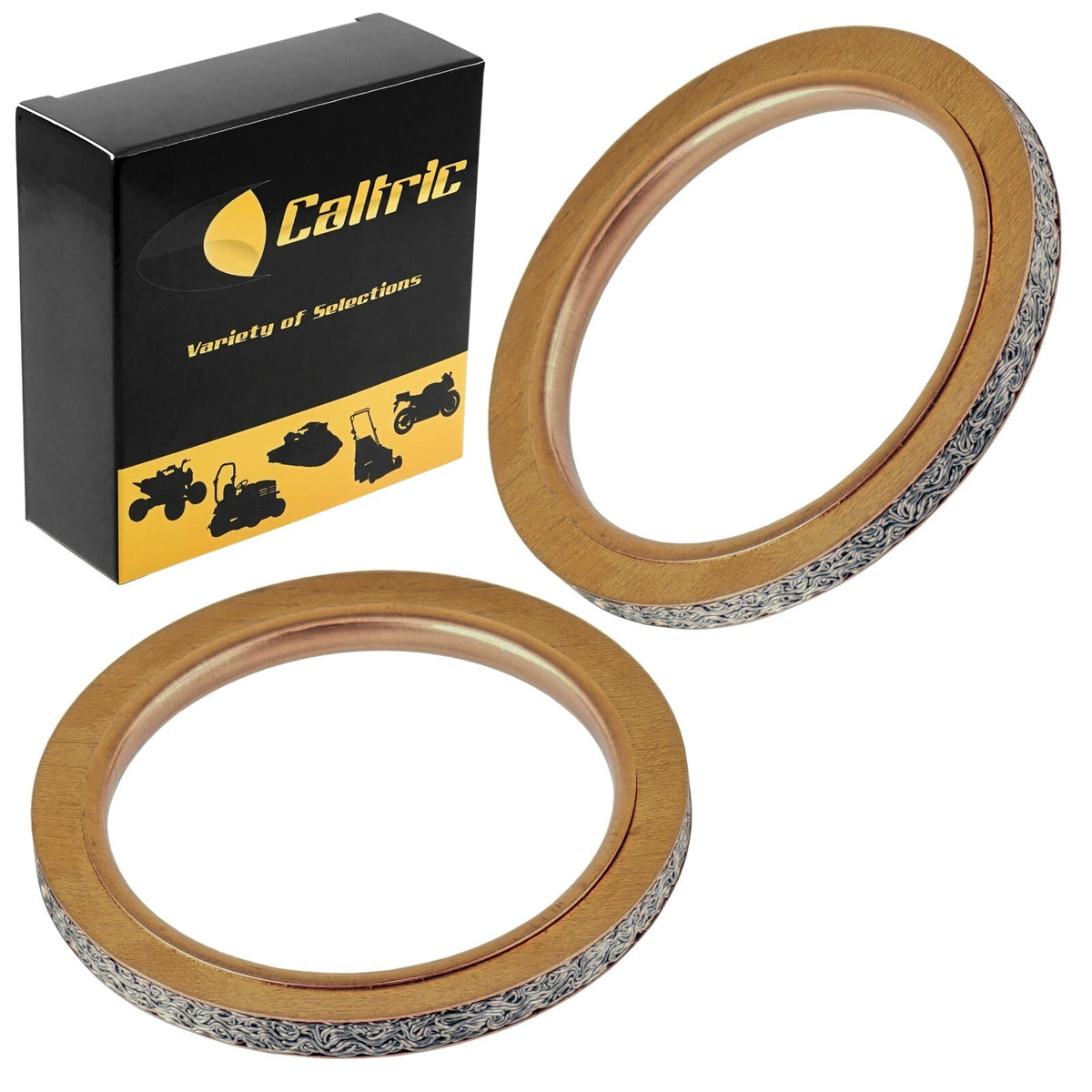 Exhaust Muffler Pipe Gaskets Replacement for Suzuki GS250T GS300L (1980–1985)