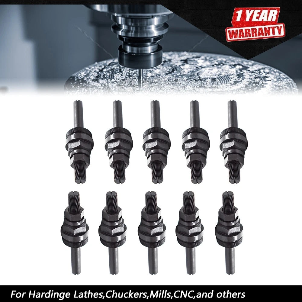 10pcs Adjustable 5C Stop Collet for Lathes, Chuckers, Mills, CNC