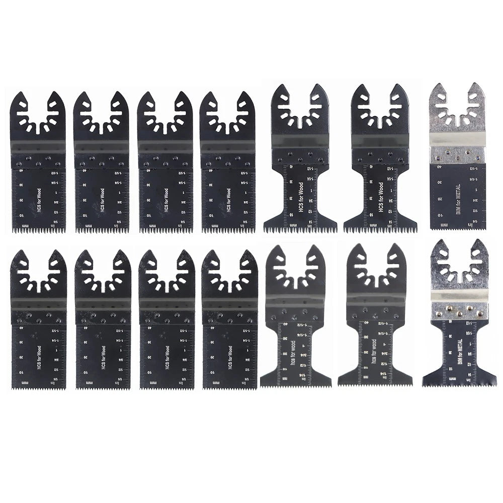 14 Pcs Oscillating Multi Tool Saw Blade Set for Universal Use