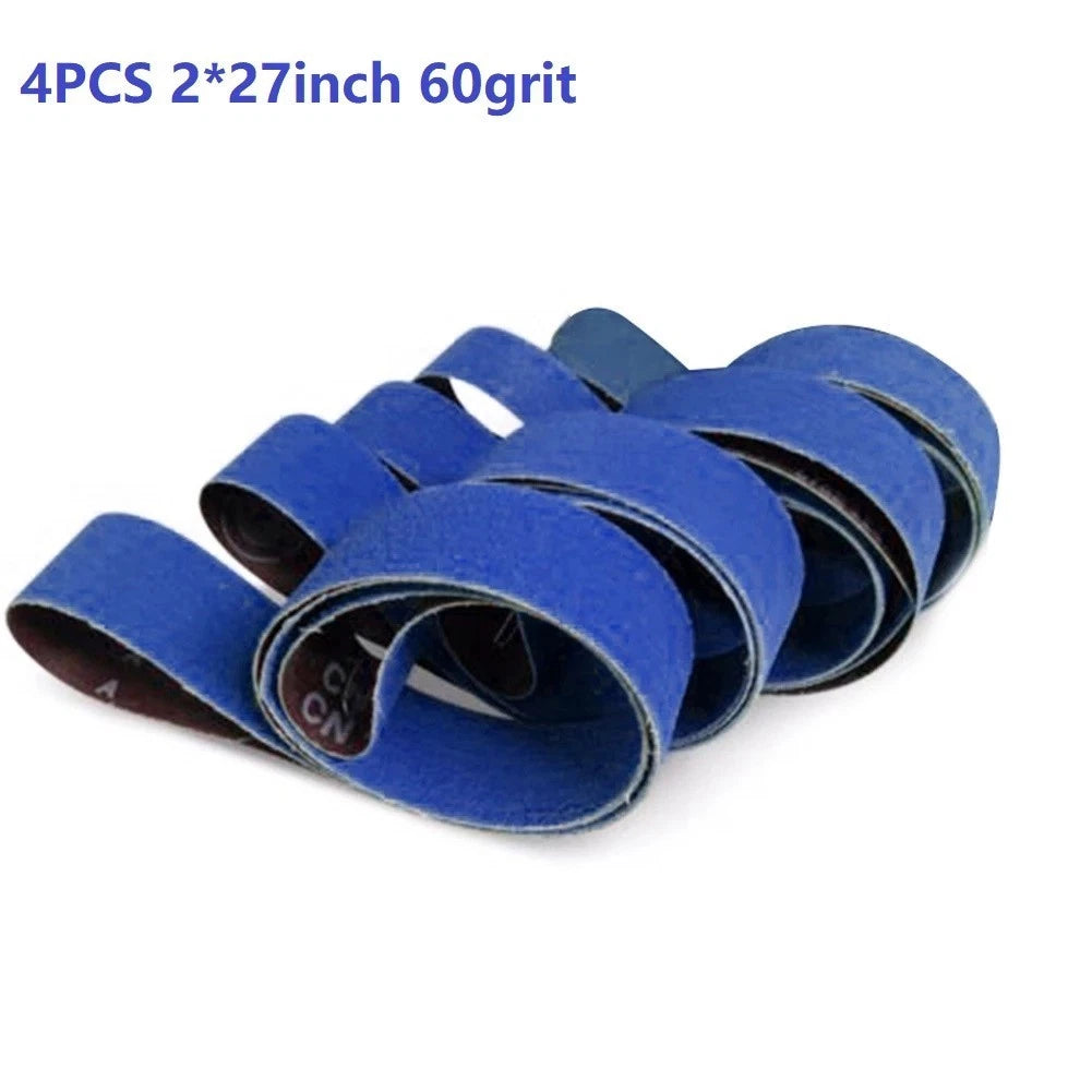 Set of 4 Wet/Dry Sanding Belts for Coarse Grinding (40/60/80/120 Grit)