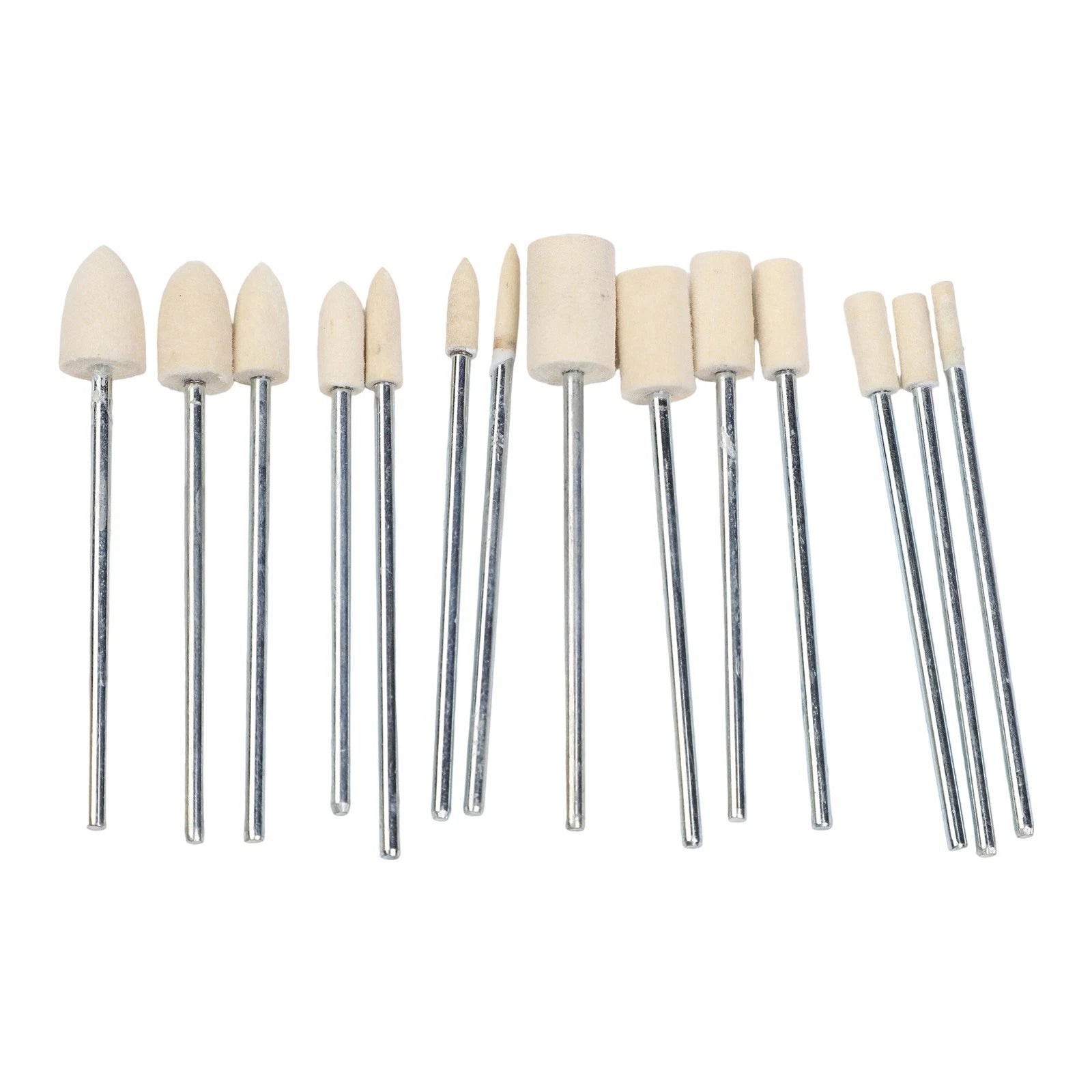 14-Piece Wool Grinding Head Set for Rotary Tools Polishing