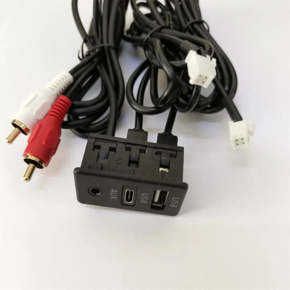 USB & Type-C Interface Extension Cable Adapter for Car Navigation (4 Pin, 6 Pin)