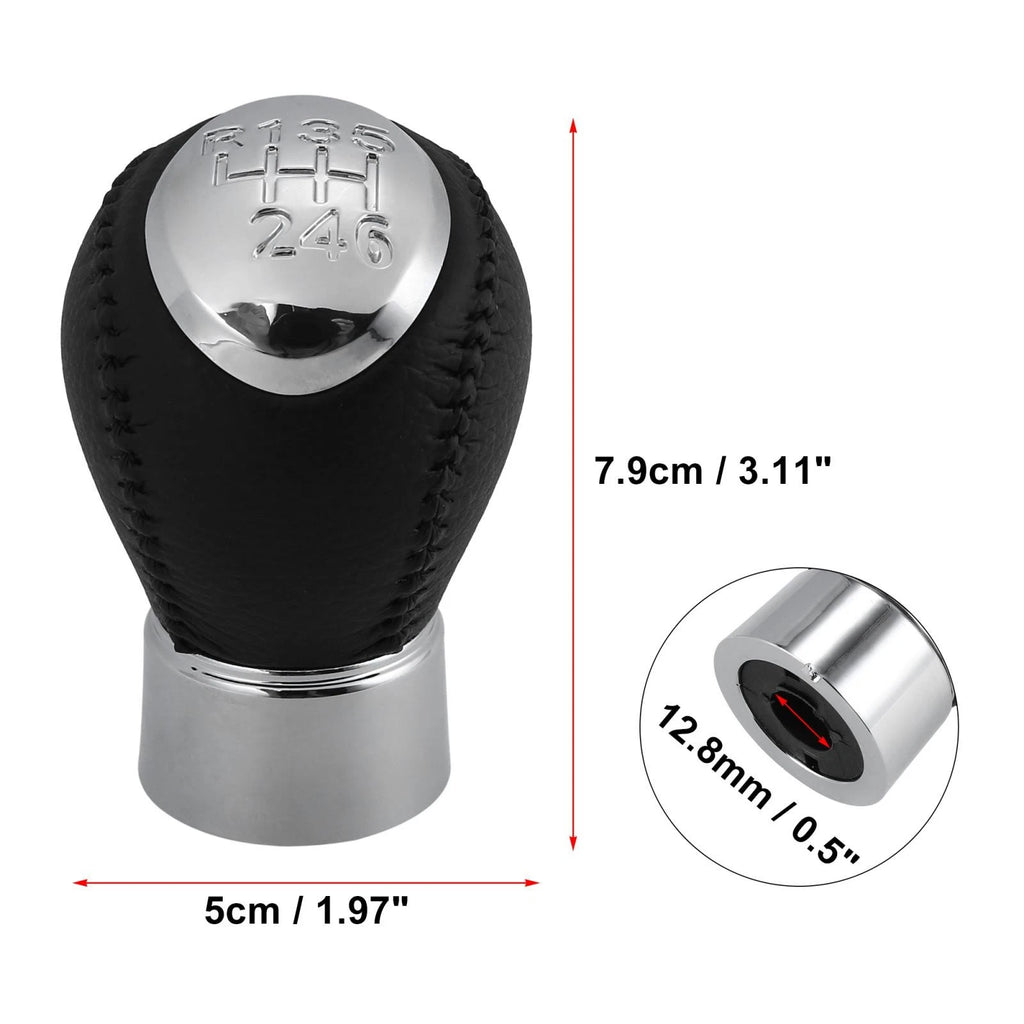 6 Speed Manual Gear Shift Knob Replacement Black for Mazda 3 5 6 RX8 (2004–2010)