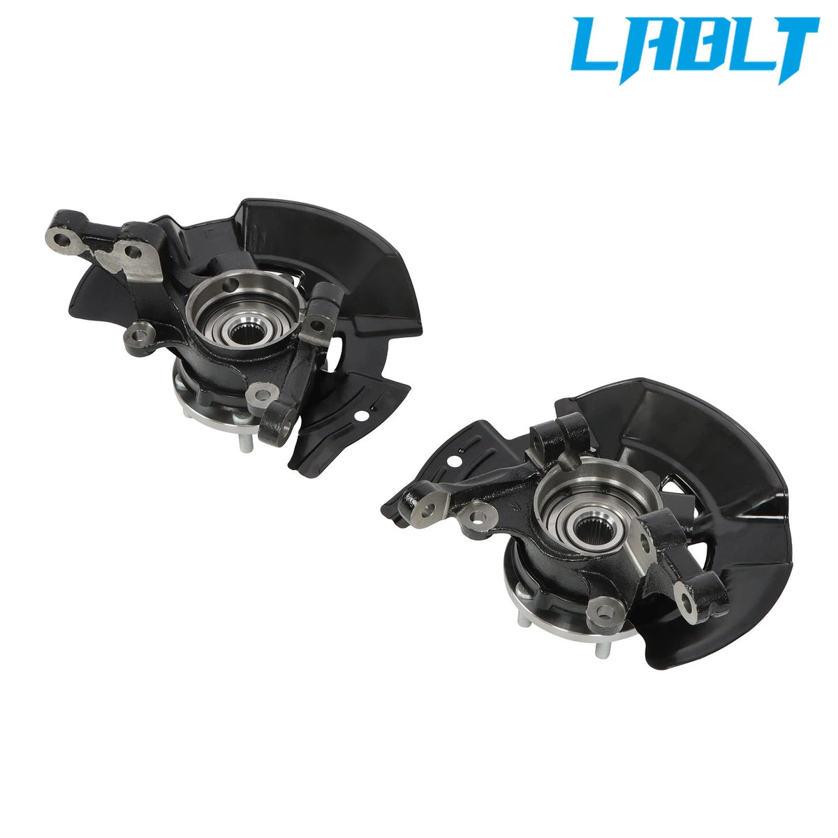 2X Front Steering Knuckle & Wheel Bearing Hub Assembly for Hyundai Sonata (2011–2013)