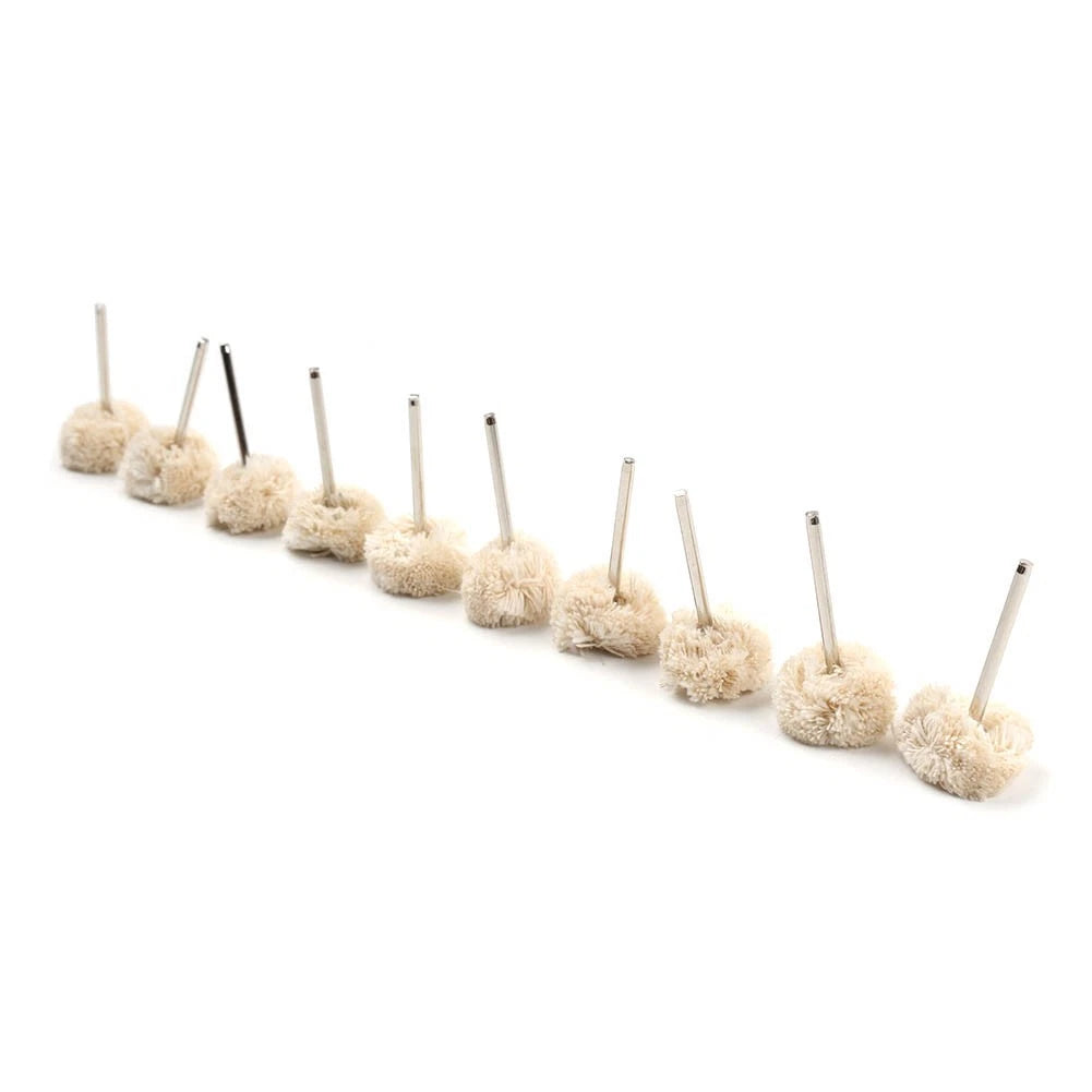 10Pcs Cotton Polishing Wheel Buffing Pad for Rotary Tool