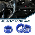Climate Heater Switch Knob Cover Ring for Audi A3 8V (2014–2020) Blue