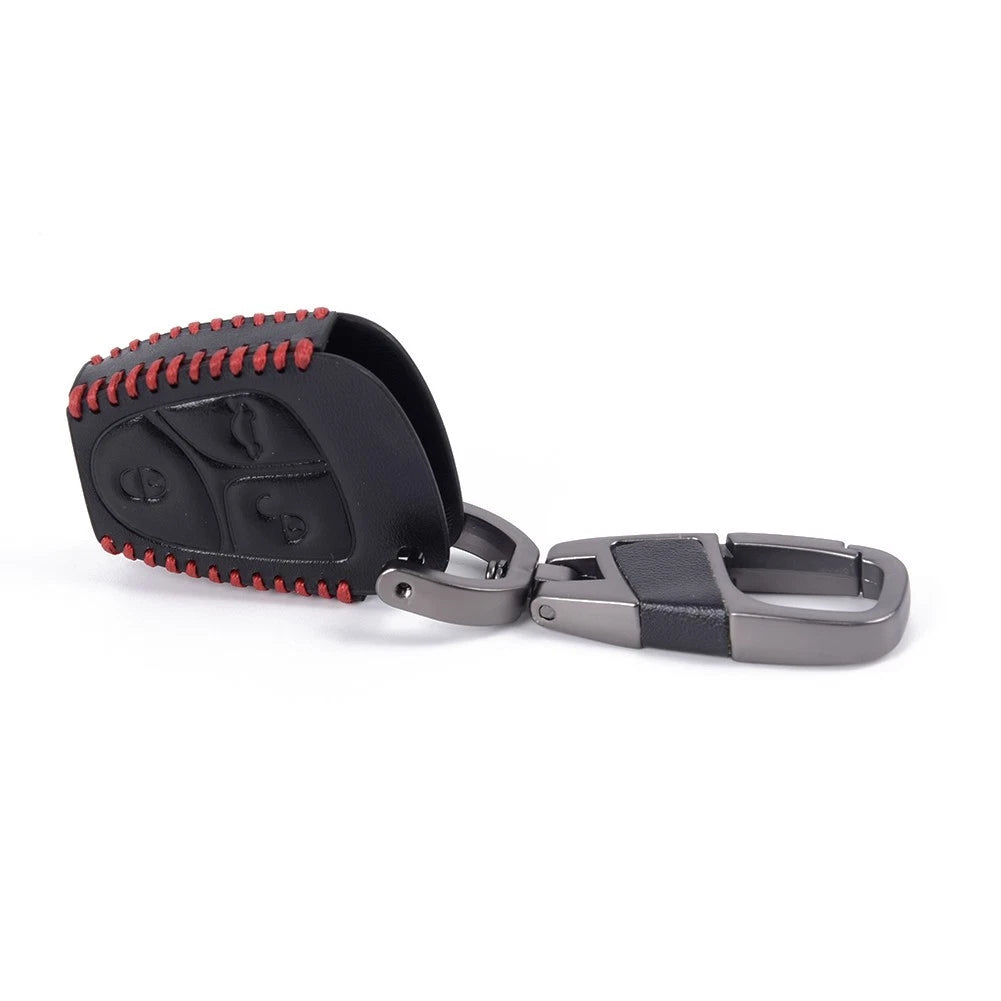 3X Leather Key Cover Case Protector for Benz AMG B C E S ML SLK CLK