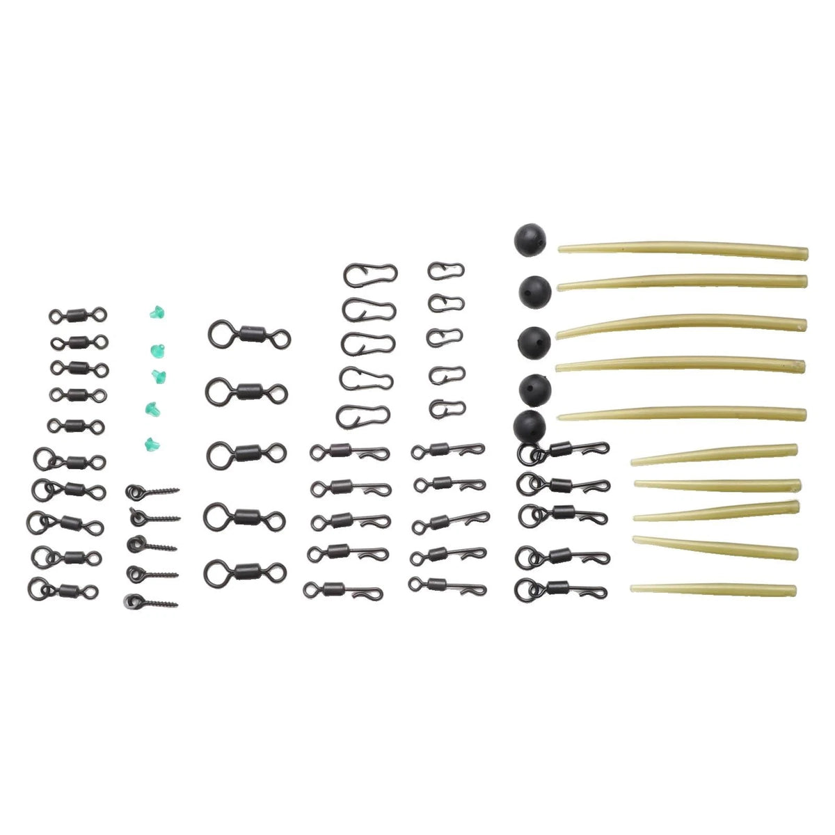 301PCS Carp Fishing Tackle Set with Assorted Hooks and Clips