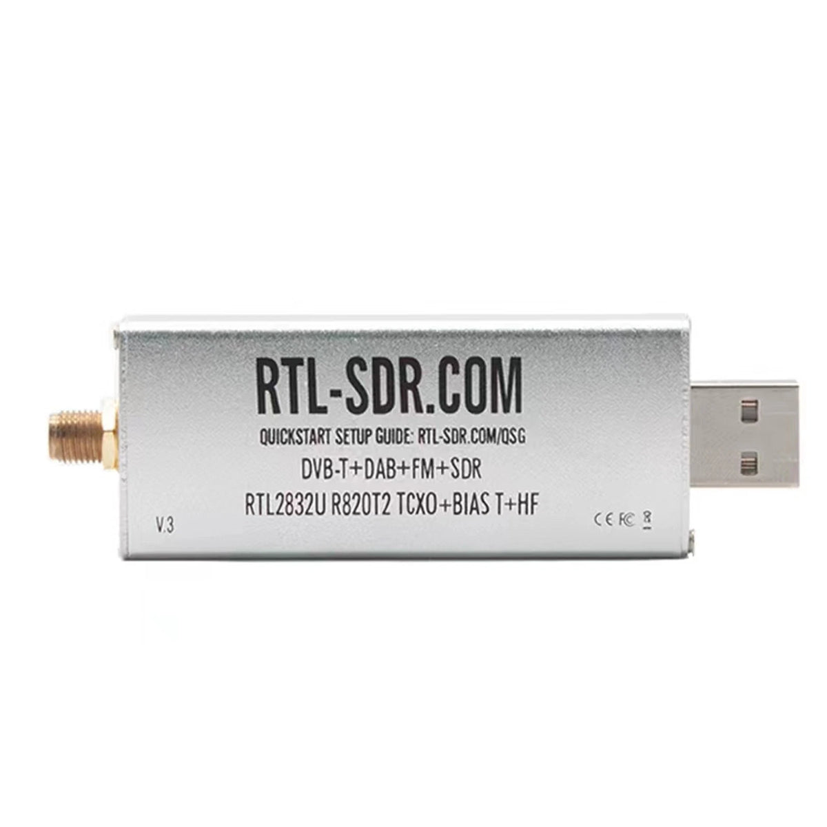 RTL-SDR R820T2 RTL2832U TCXO SMA Dongle Adapter for Software Defined Radio