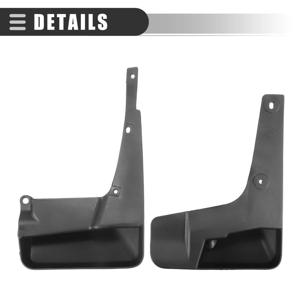 Set of 4 Mud Flaps for Toyota Corolla (2014–2017) Plastic Black