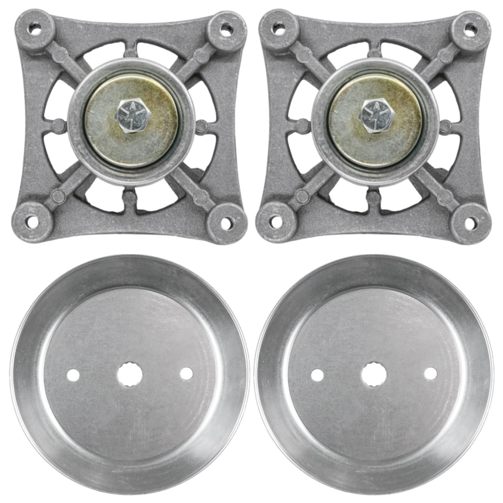 Deck Spindle and Pulley Replacement for Dixon D19KH42 D20KH42 (2001–2001)