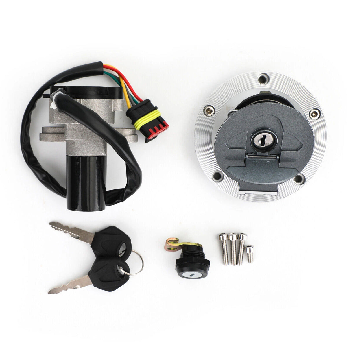 Ignition Switch Gas Cap Seat Lock Set for MV Agusta Brutale 910 989 (2004–2010)