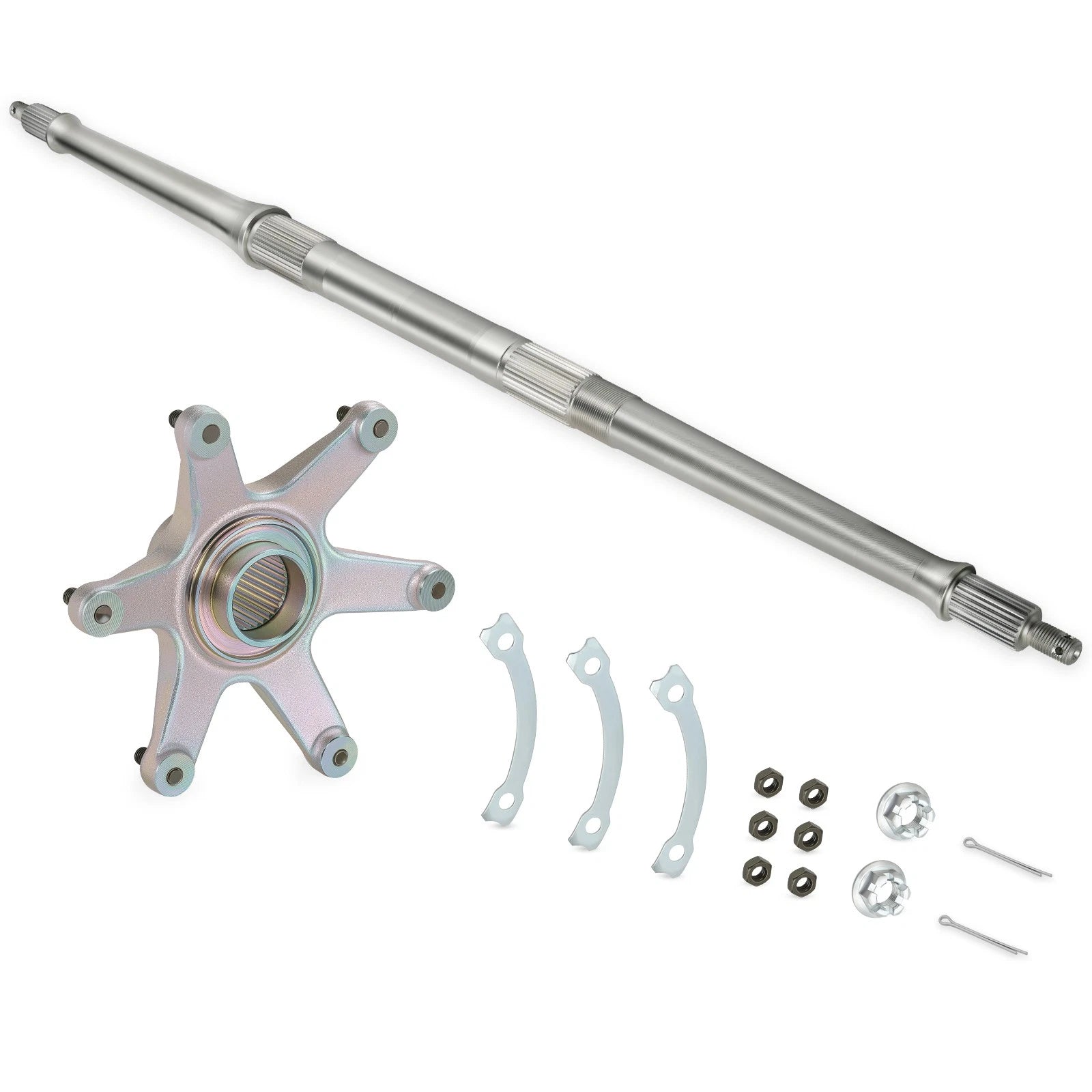 Rear Axle Shaft Kit w/ Sprocket Hub Nuts for Yamaha Tri Z 250 (1985–1986)