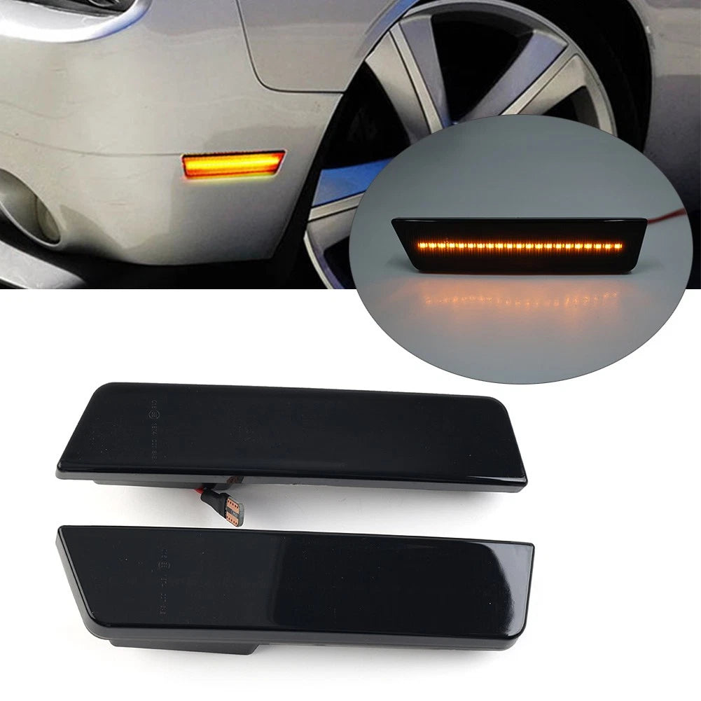 2 Pcs Yellow LED Front Side Marker for Dodge Challenger (2008–2014)