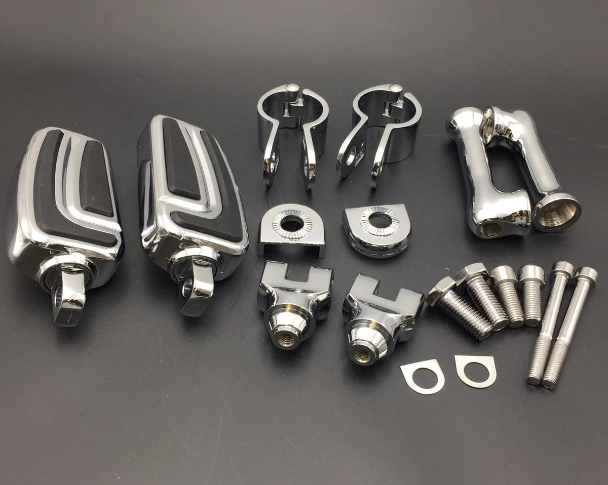 Chrome 1" AirFlow FootPeg for Harley Sportster 883 1200 (2004–2023)