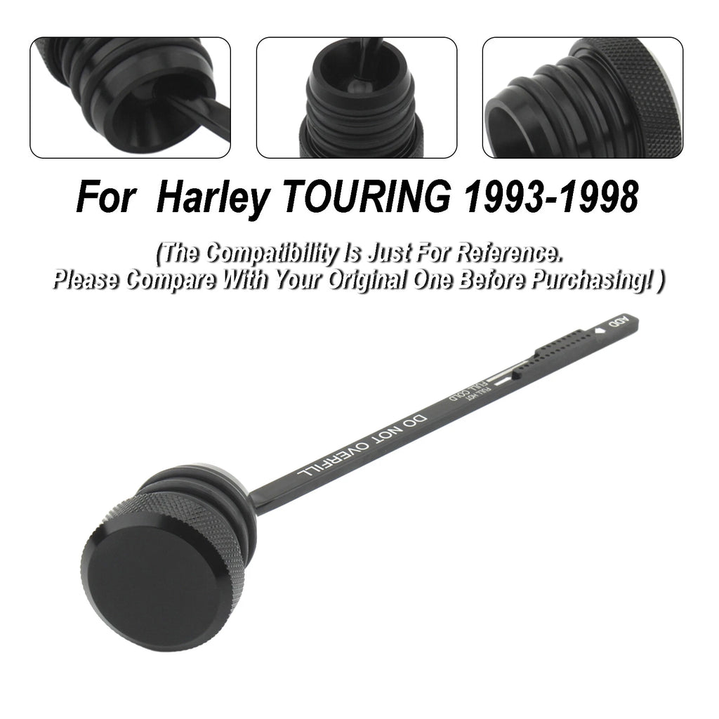 Oil Dipstick Tank Cap Plug 0710-0002 for Harley Touring FLHT FLHS FLTC (1993–1998)