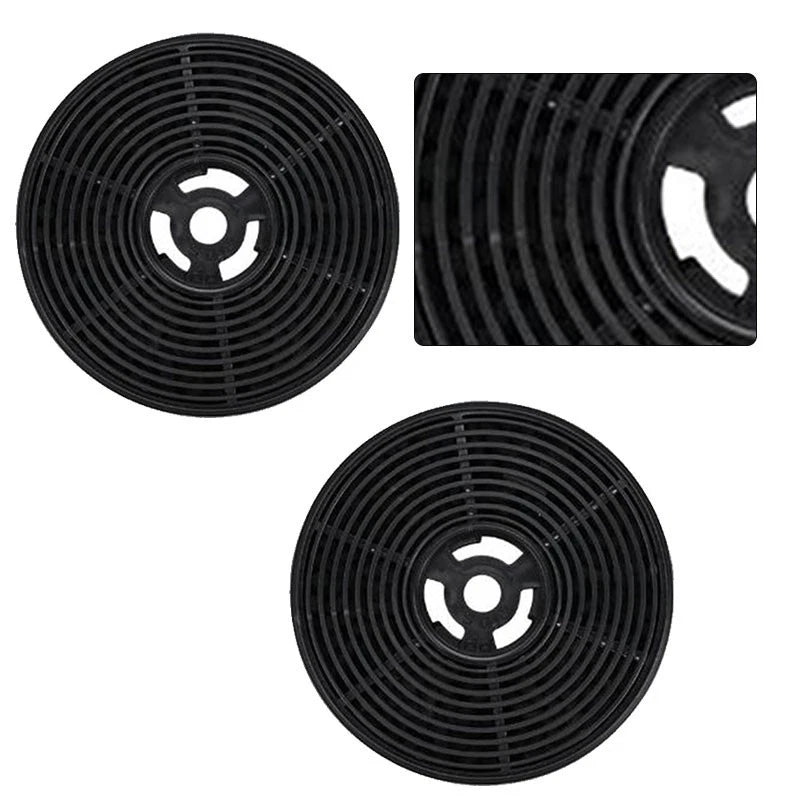 Activated Carbon Filters Pack of 2 for Kitchen Range Hood (108mm x 24mm)