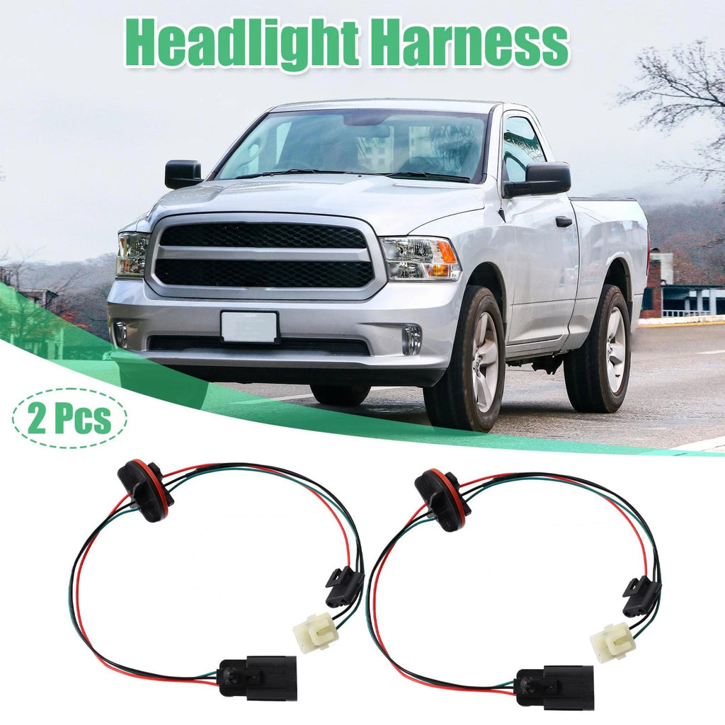 Headlight Harness Repair Kit for Ram 1500 2500 3500 Quad Halogen (2010–2022)