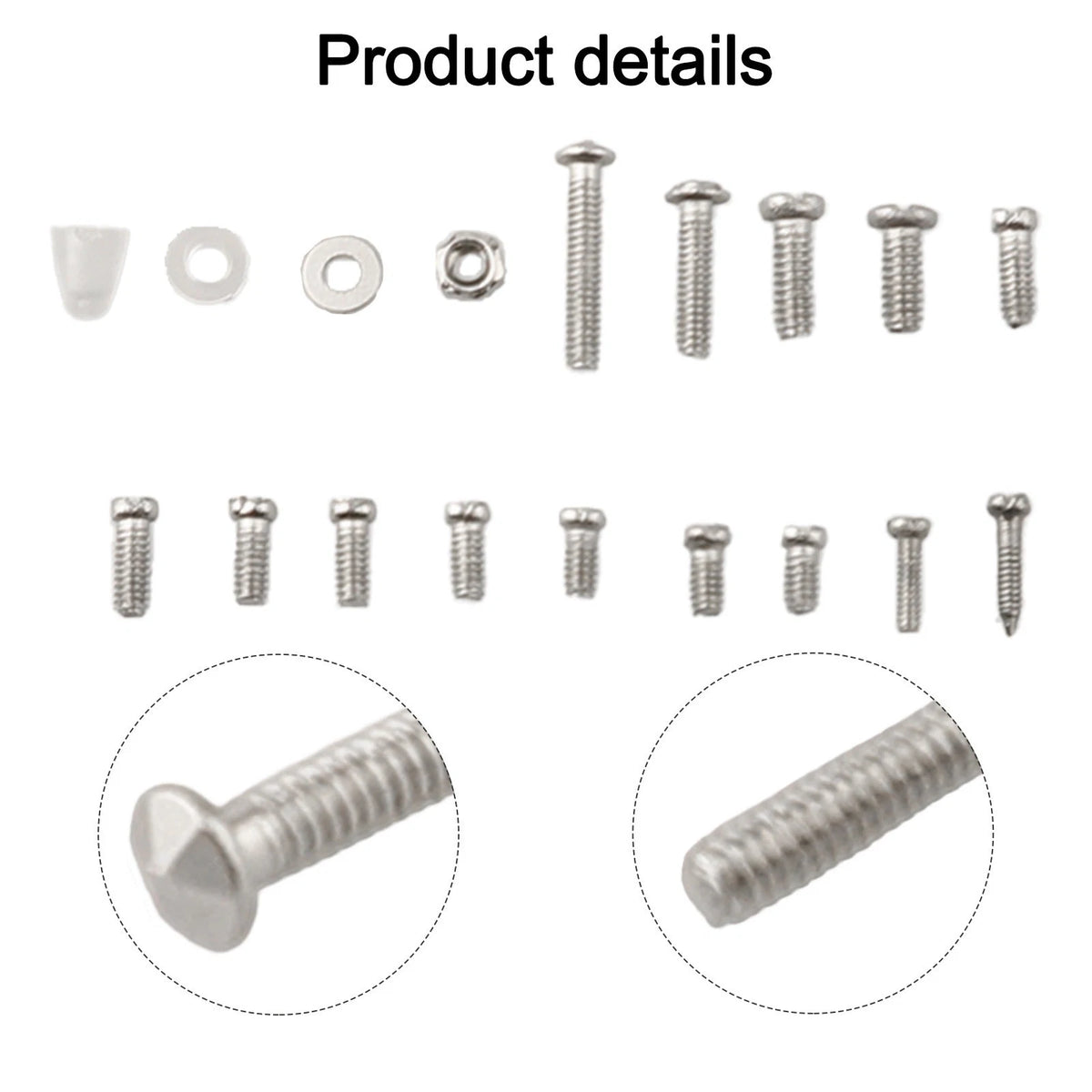 Complete Eyeglass Repair Kit with 1000 Screws, Tweezers & Screwdriver
