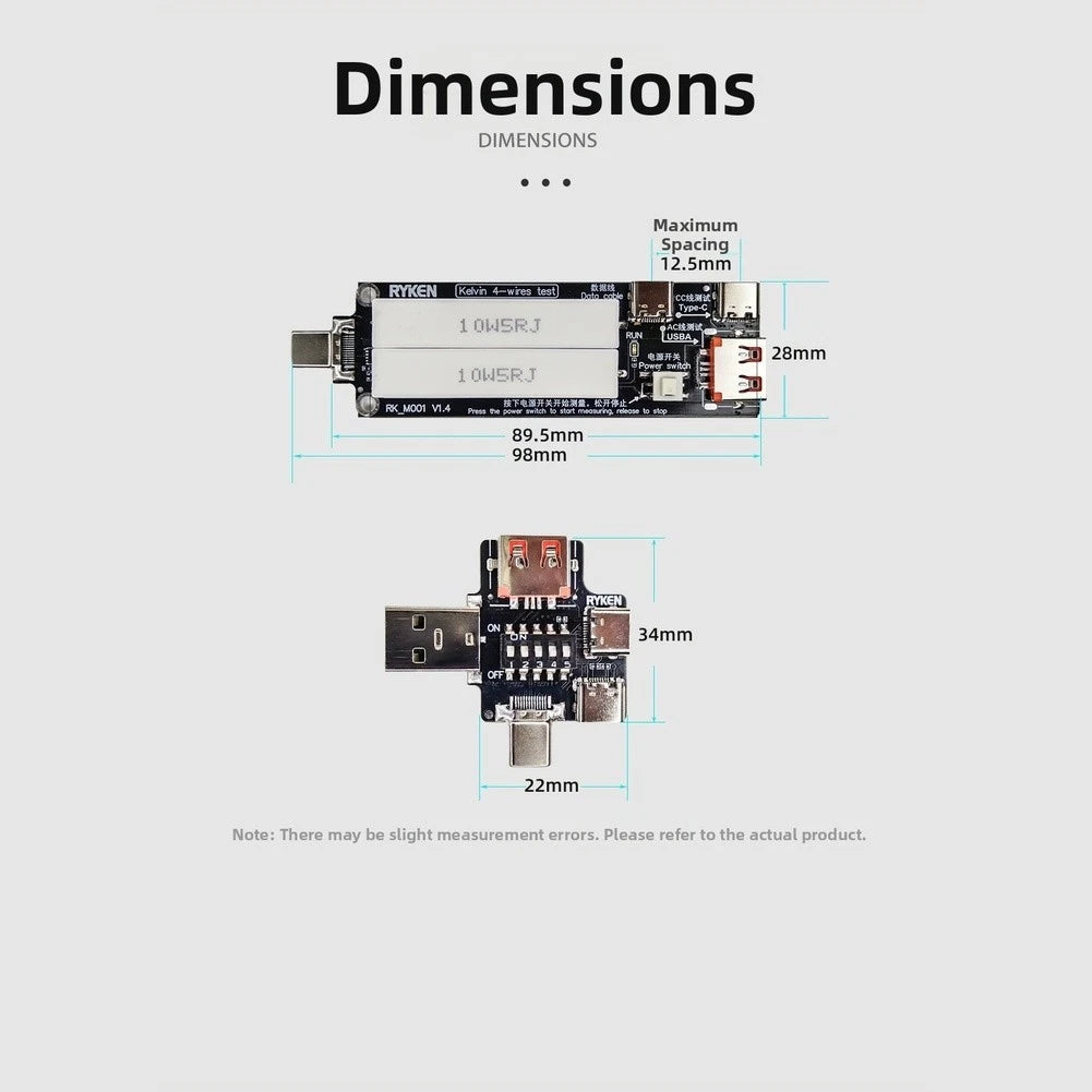 USB Voltage Current Resistance Tester RK-X3 M001 for Mobile Laptop Devices