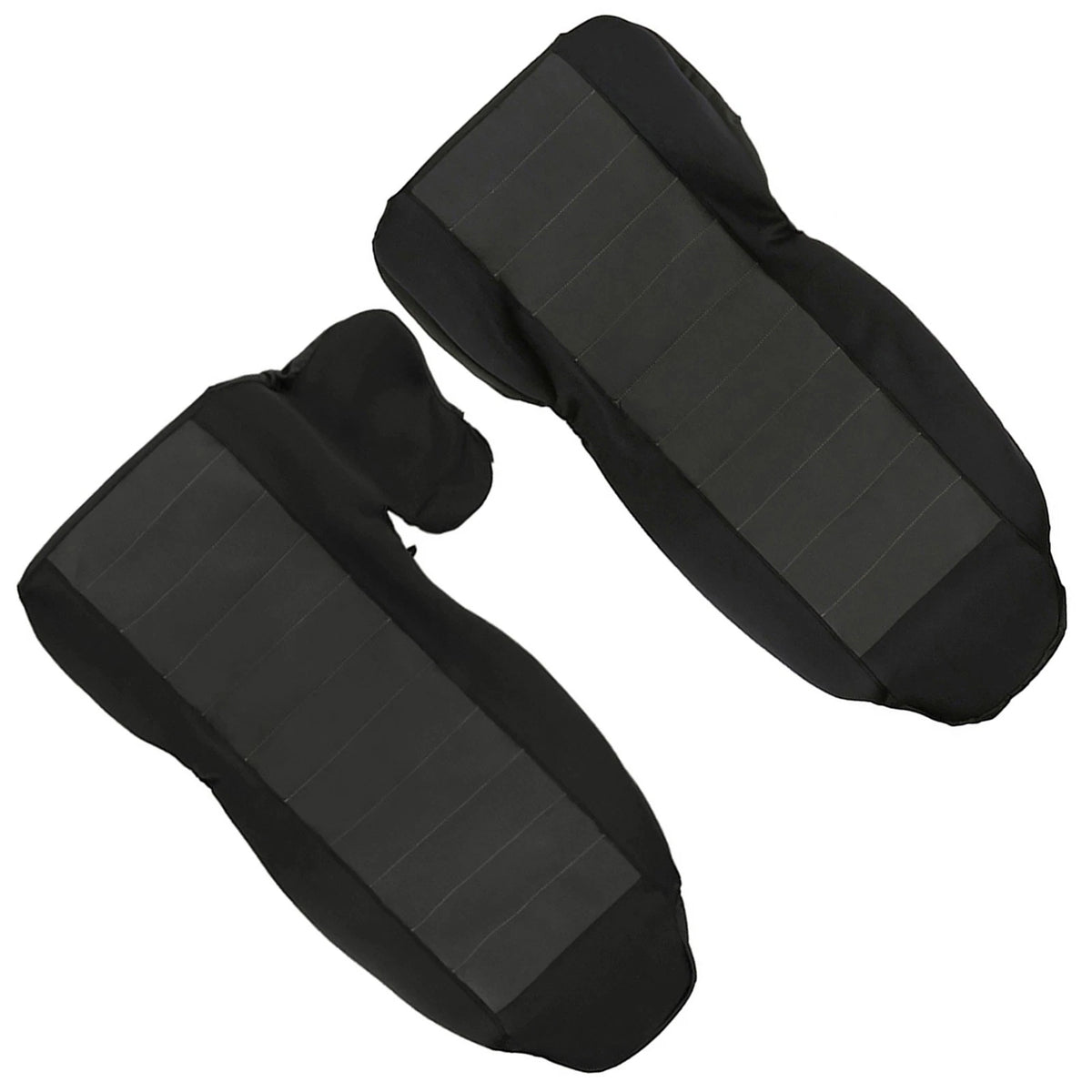 2X Front Car Seat Covers for Ford Ranger (2004–2012) 60/40 High Back Deep Gray