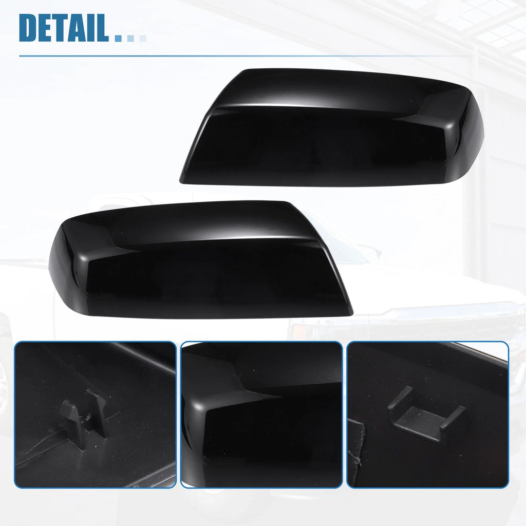 1 Pair Rear Mirror Covers for Silverado 1500 (2014–2019)