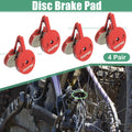 Resin Bicycle Disc Brake Pads Replacement Pair with Spring Leaf for Bike