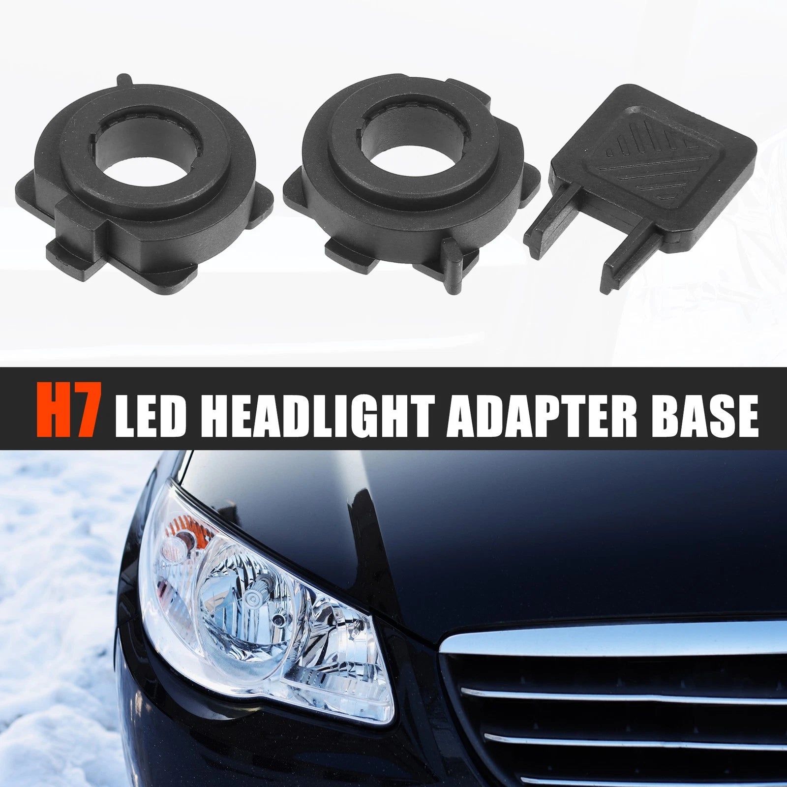 LED Headlight Adapter Base Set Replace for Mazda CX-5 (2018–2022)
