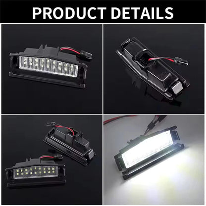 2Pcs White LED License Plate Light for Mazda MX5 Miata (2016–2022)