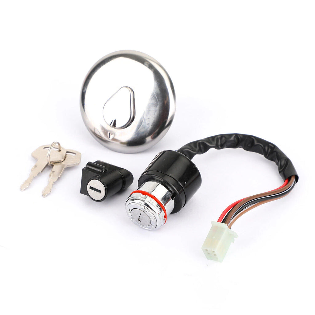 Complete Lock Set with Ignition Switch & 2 Keys for Suzuki GN125 (1982–2001)