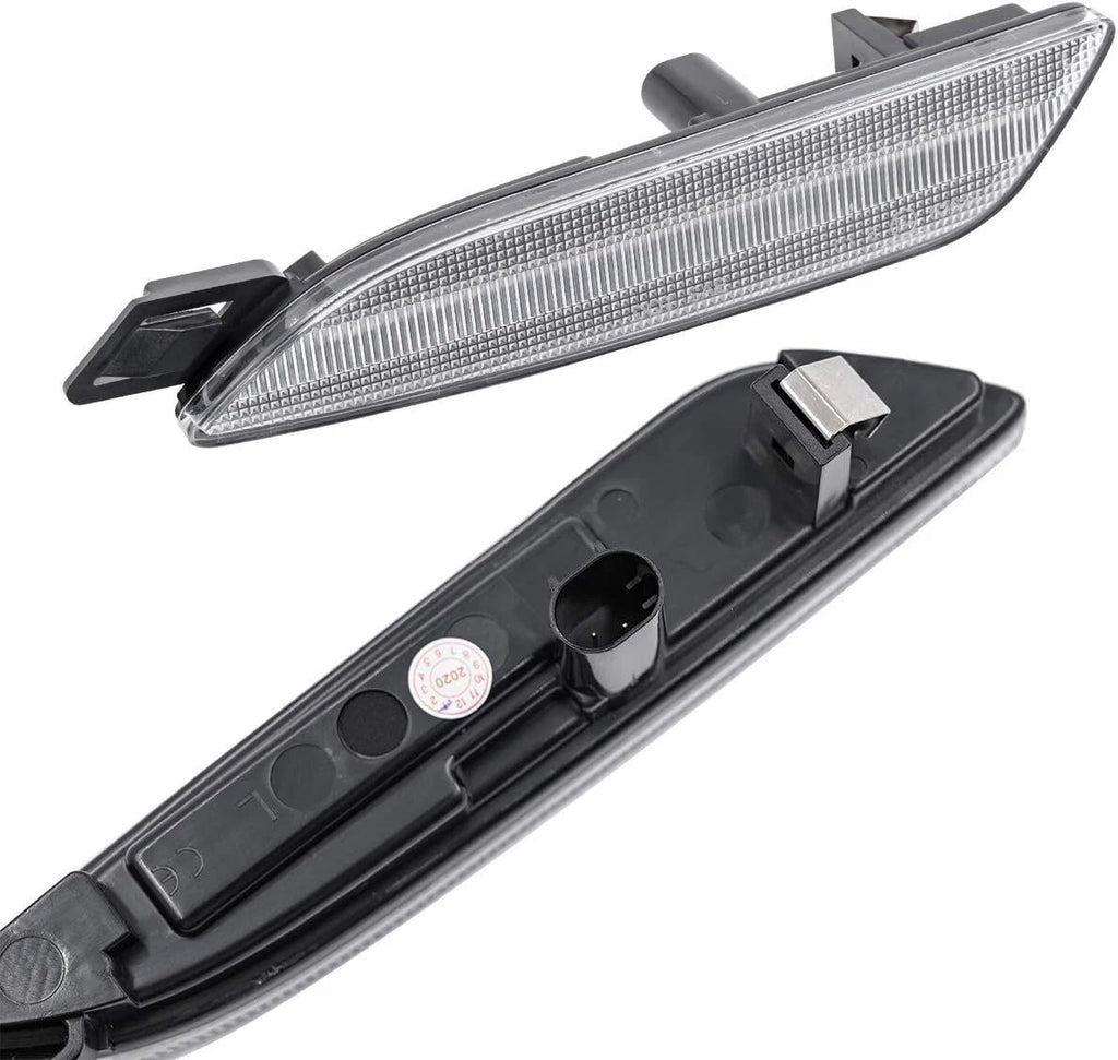 2X Clear LED Amber Front Side Marker Light for Porsche Panamera 970.2 (2014–2016)