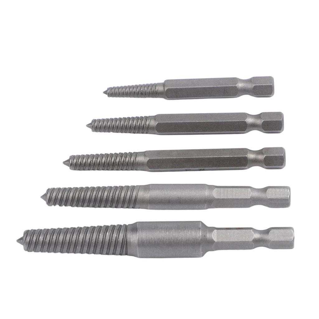 5 Pcs Hex Screw Extractors for Universal Use (1/4 Inch)