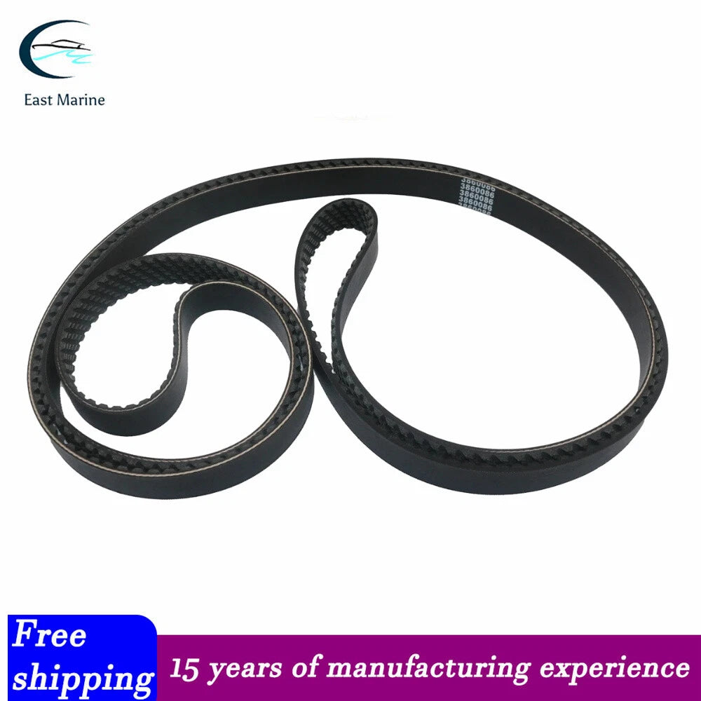 Serpentine Alternator Water Pump Belt for Volvo Penta 4.3L 5.0L 5.7L (–) 3860086