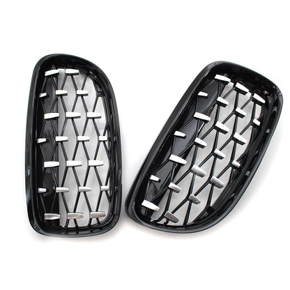 Front Kidney Grill Diamond Grille for BMW 3 Series E90 E91 (2008–2012)