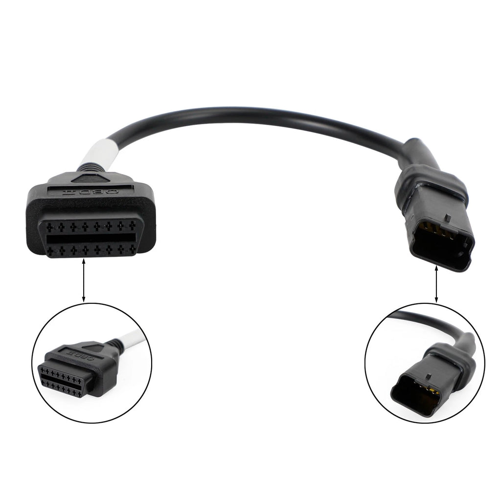 4 Pin to OBD2 Diagnostic Adapter Connector Harness for Ducati Panigale (T9)