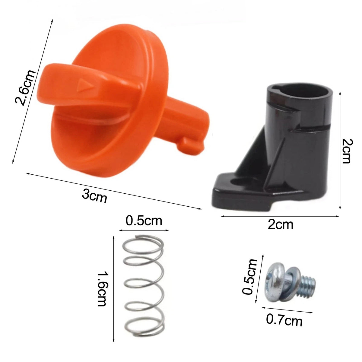 Choke Knob Kit with Spring & Screws for FS91 FS111 FS131 (4180 180 9500)