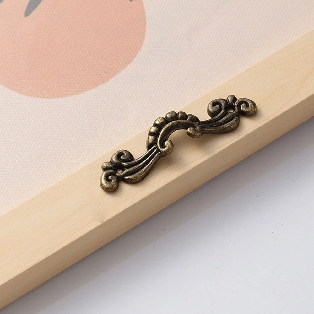5X Antique Bronze Flower Cabinet Drawer Knob Pull Handle