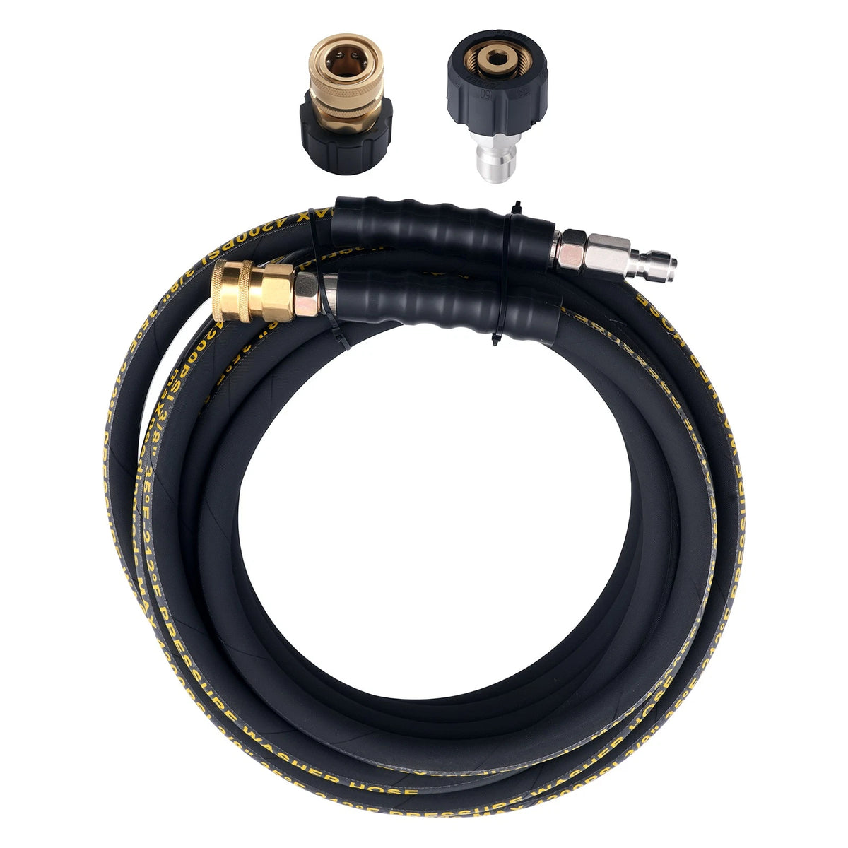 25ft 3/8" High Pressure Washer Hose for Pressure Washer (4200 PSI)