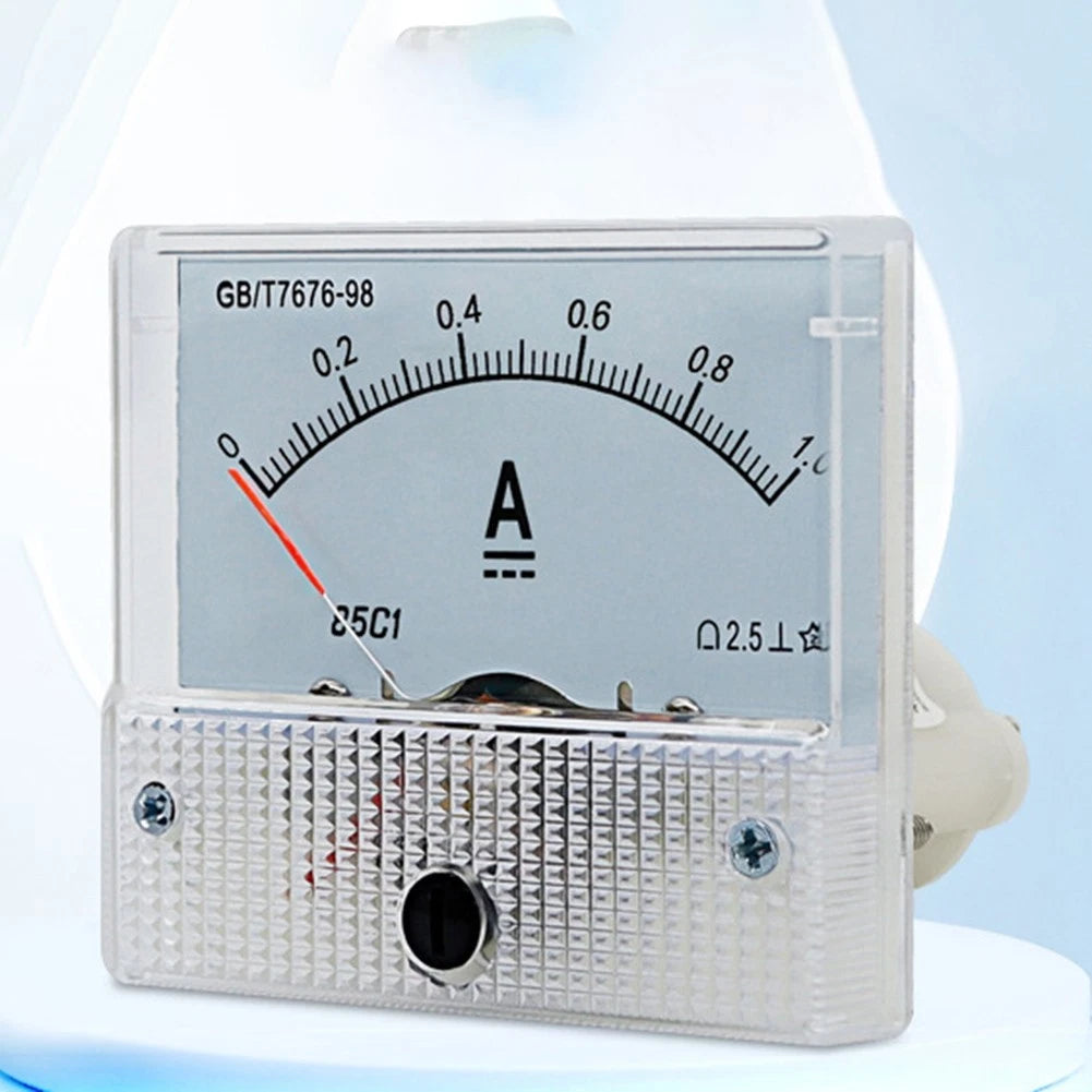 DC Ammeter 1A Analog Panel Meter for Current Measurement (85C1)