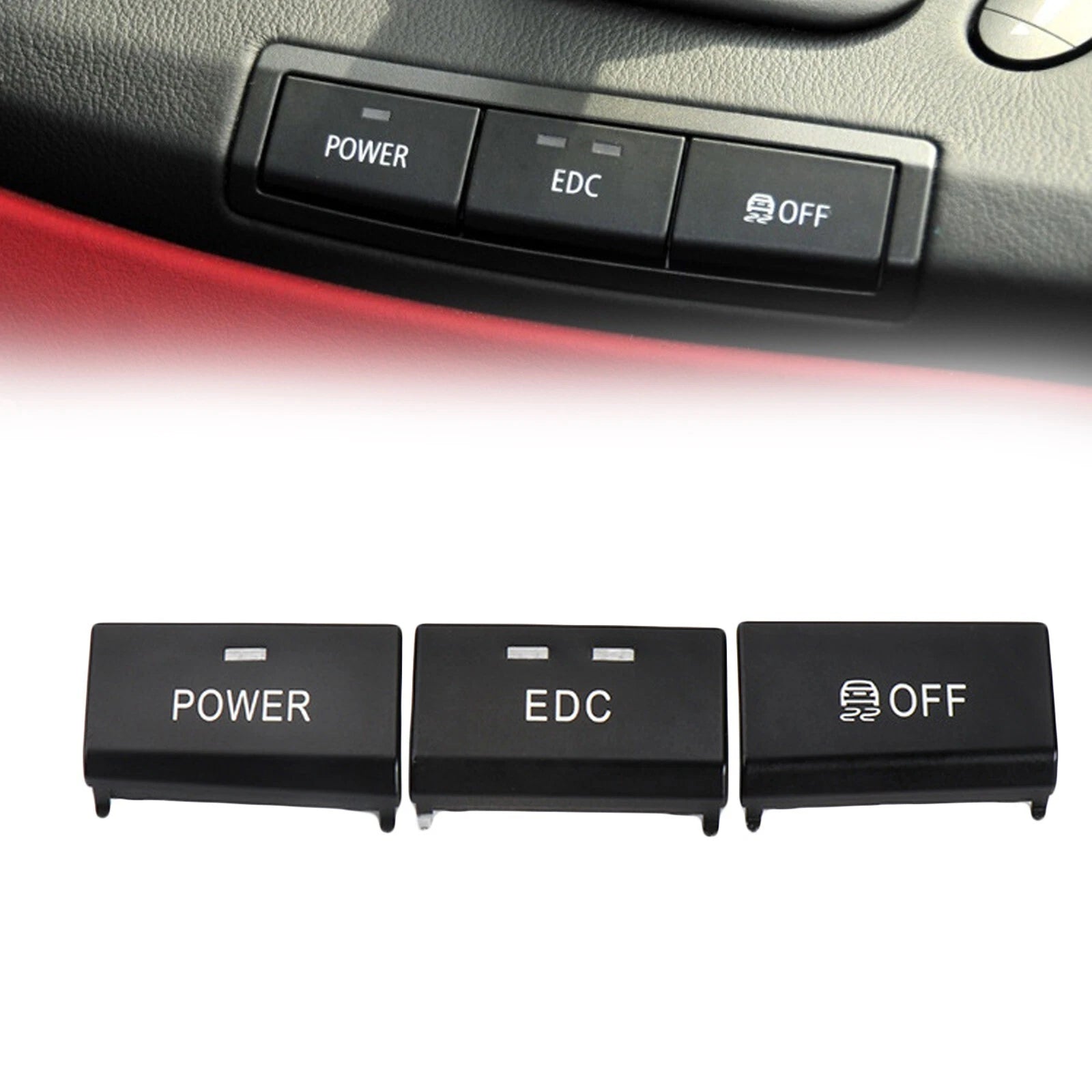 Set of 4 Button Caps for BMW (2010–2020)