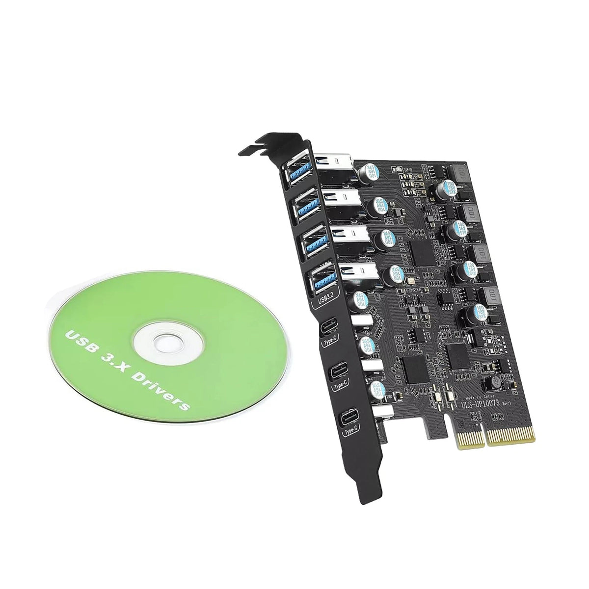 7-Port USB 3.2 Gen 2 Expansion Card for Windows & Mac (20G)
