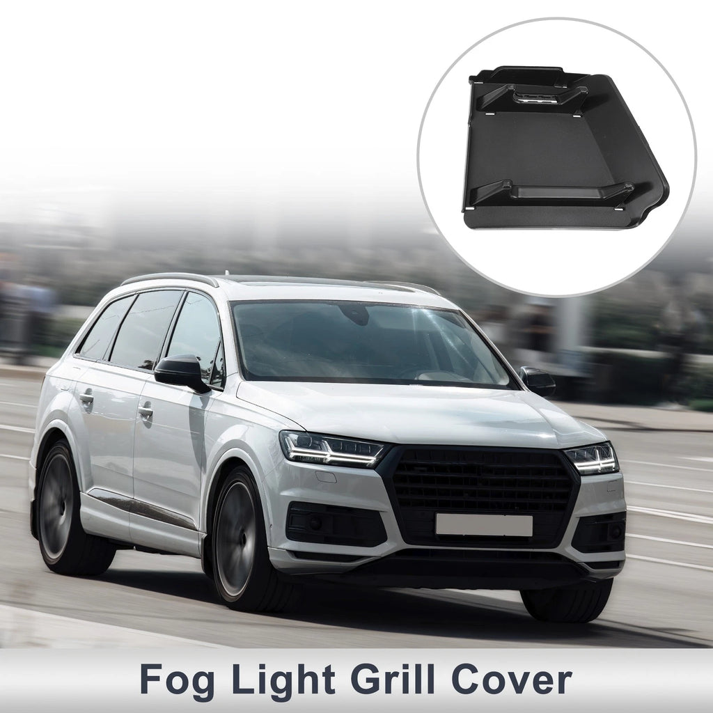 Front Right Fog Light Grill Replacement for Audi Q7 (2016–2019) ABS Black