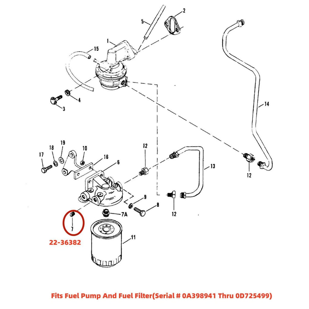 3X Plug Fitting for Mercury Marine Mercruiser (19-35167, 22-36382)