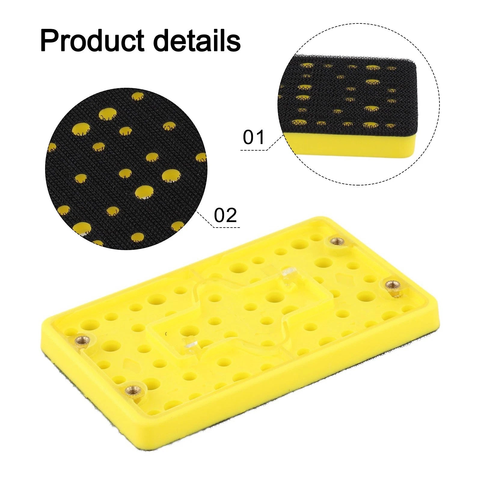 3x5 Inch Sanding Backup Pad for Orbital Sanders (Replacement Screws Pack)